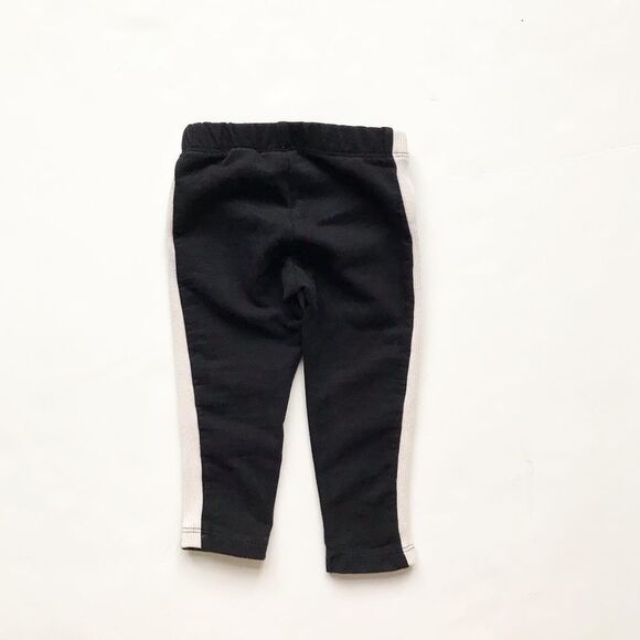 ZARA black side ribbed sweatpants EUC 18-24 months - Picture 4 of 4